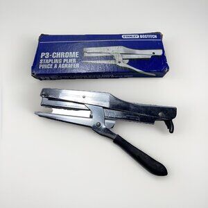 Stanley Bostitch Chrome Office Stapler p3 Stapling Piler New with Box